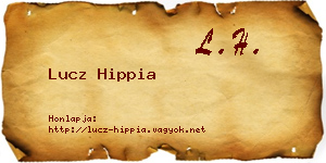 Lucz Hippia névjegykártya
